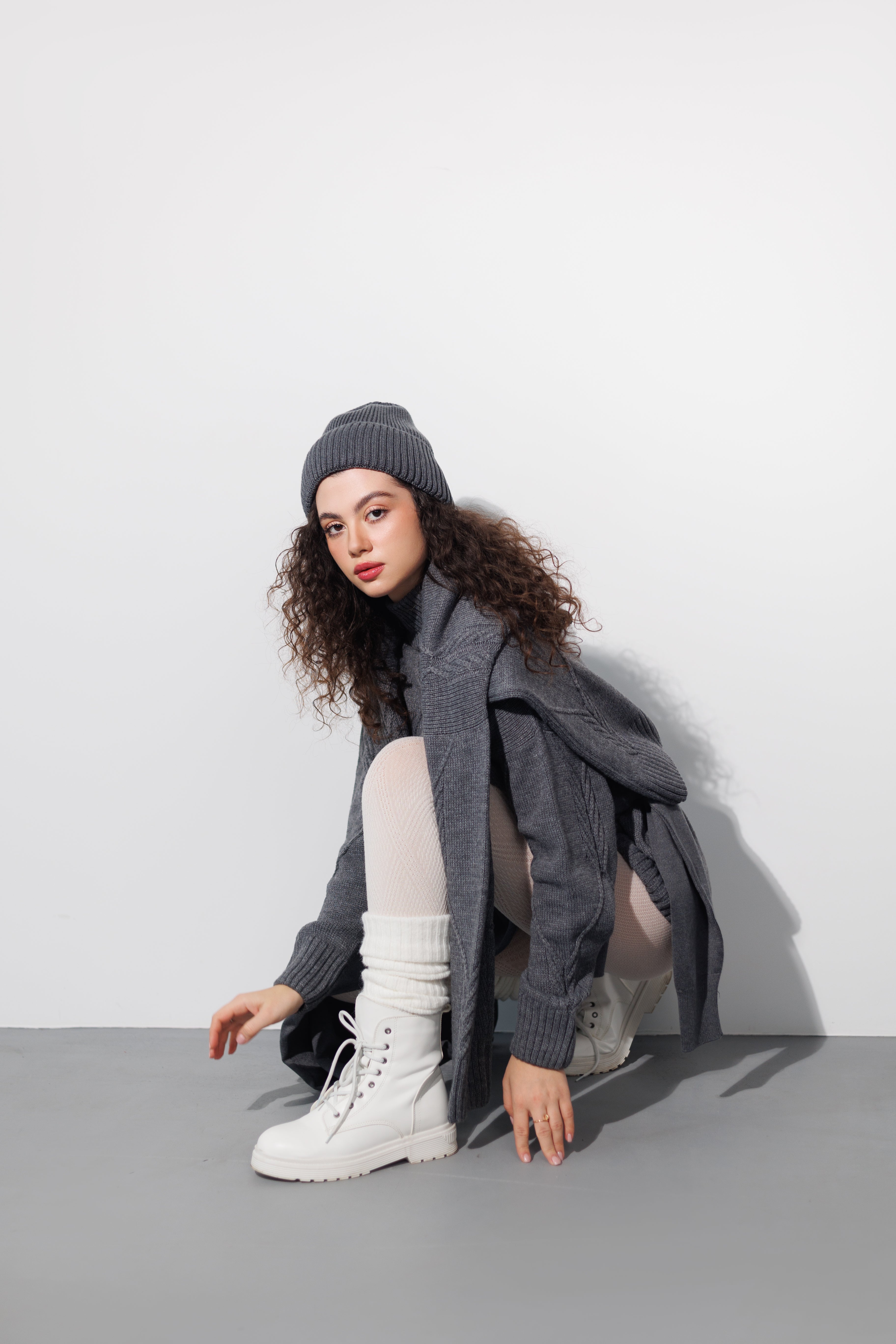 Women's Gray Amorakin Hat CA1W19.01.14